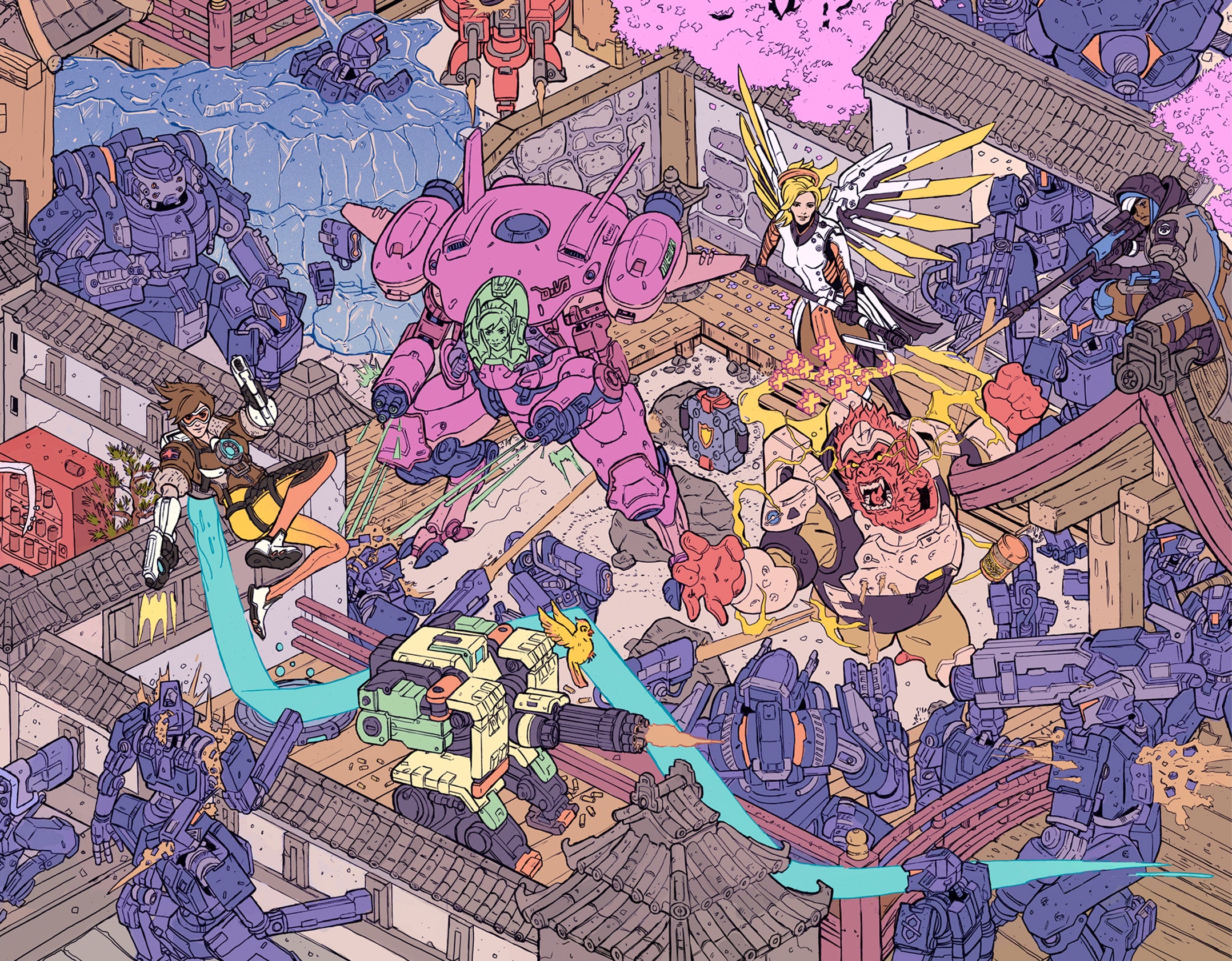Isometric Poster (The Raid and/or Hanamura Showdown) – Citadel 9